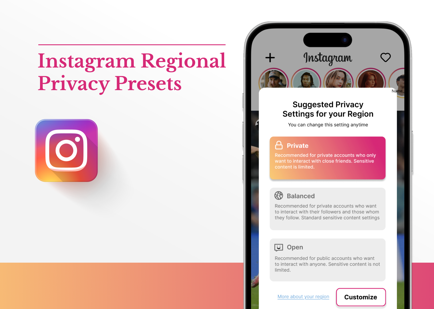Instagram Regional Privacy Presets