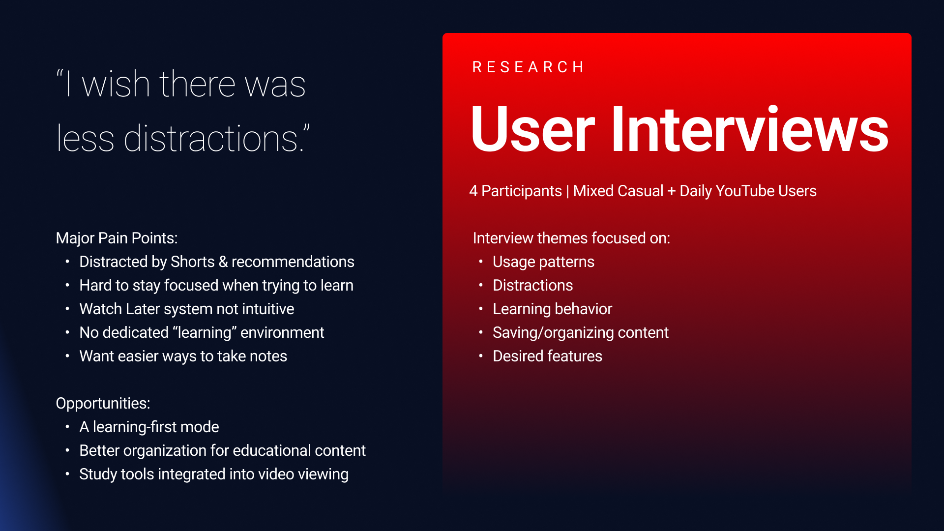 YouTube Learning — Slide 3